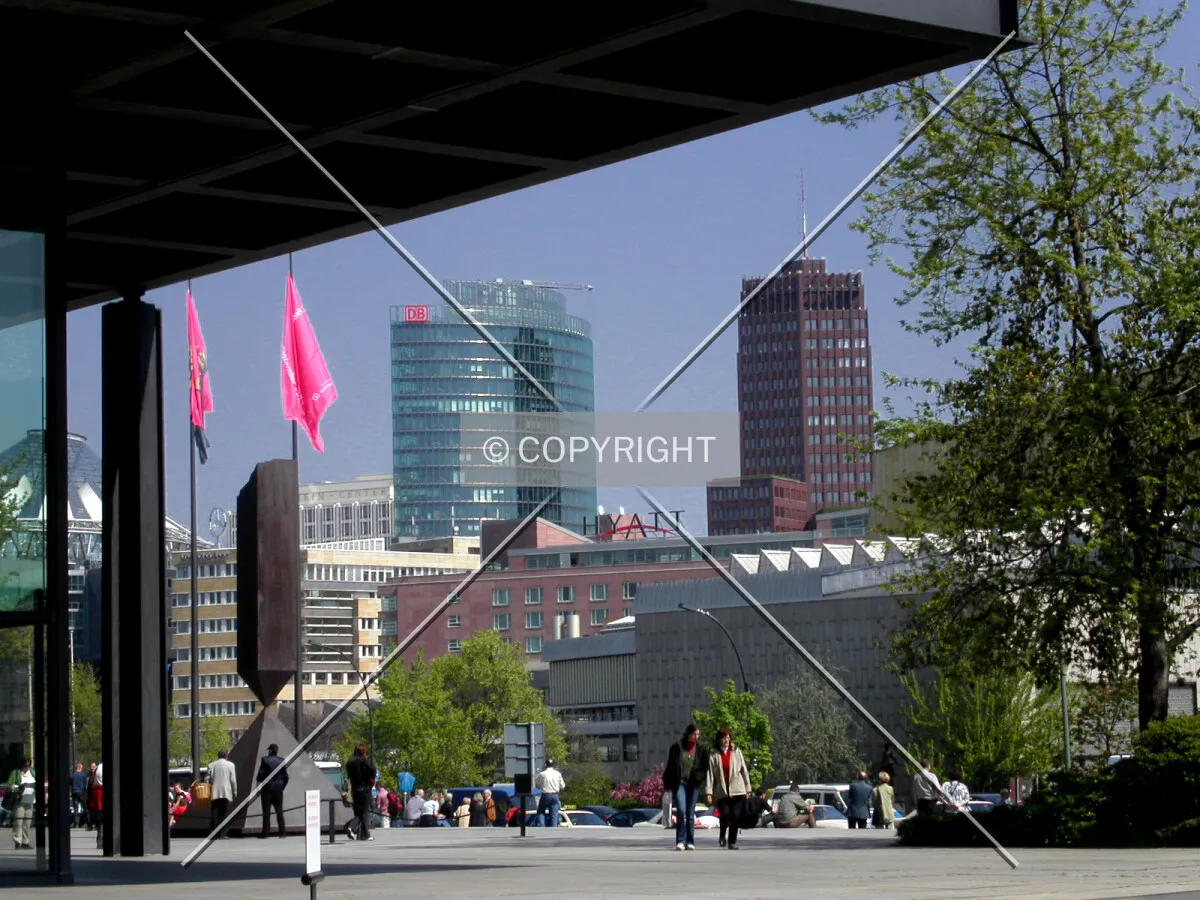 The Potsdamer Platz Complex seen from the National Galery