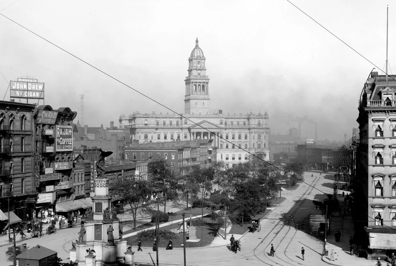 Vintage view from the southwest