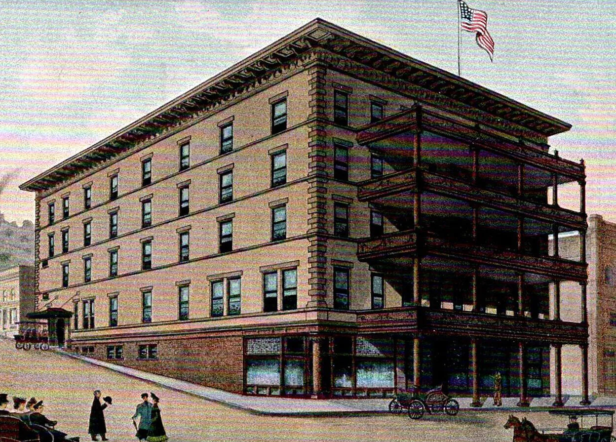 Vintage view from the southwest