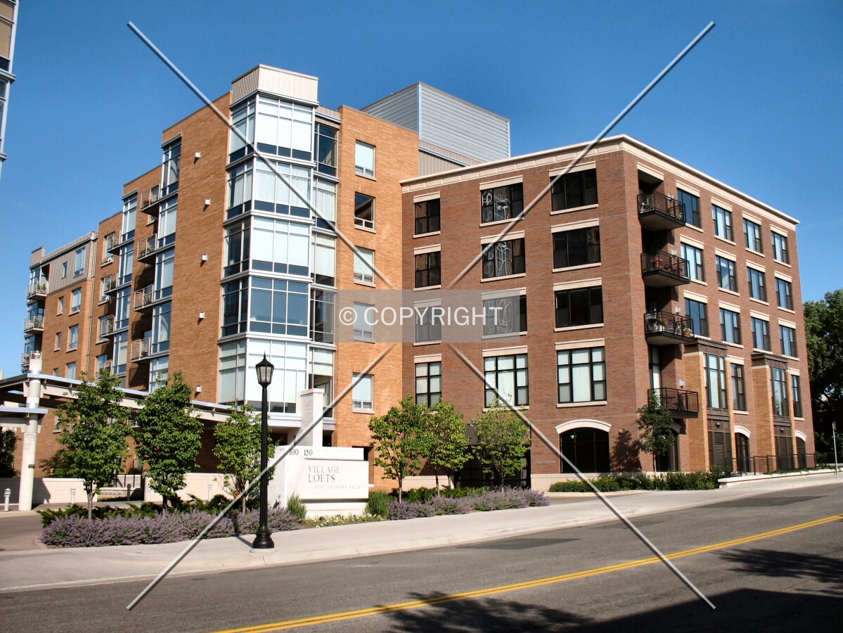 View to the southwest across 2nd Street NE