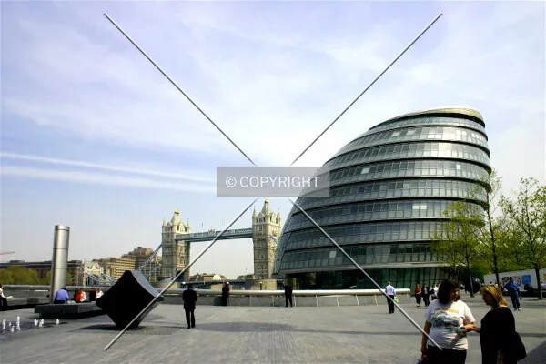 Tower Bridge provides a backdrop to City Hall
