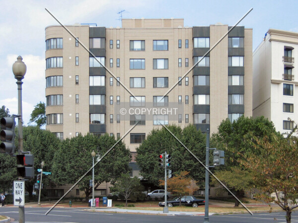 Full south elevation from Scott Circle