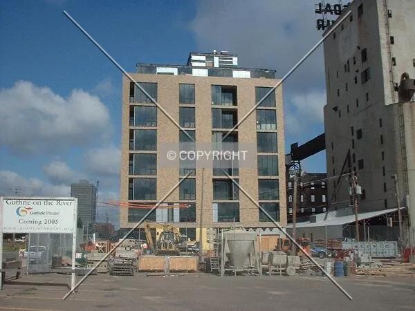 View to the west along 2nd Street