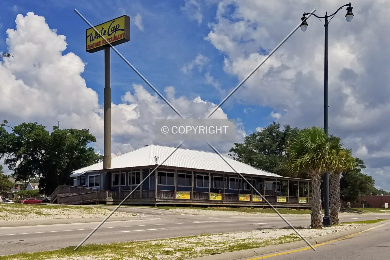 View from the southwest; August 29, 2017