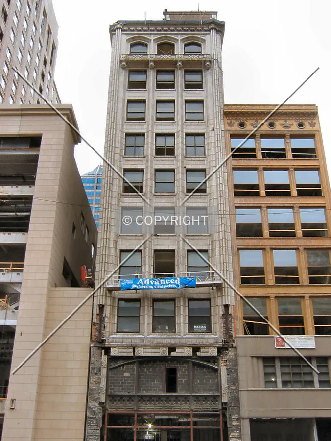 Looking up from Washington Street