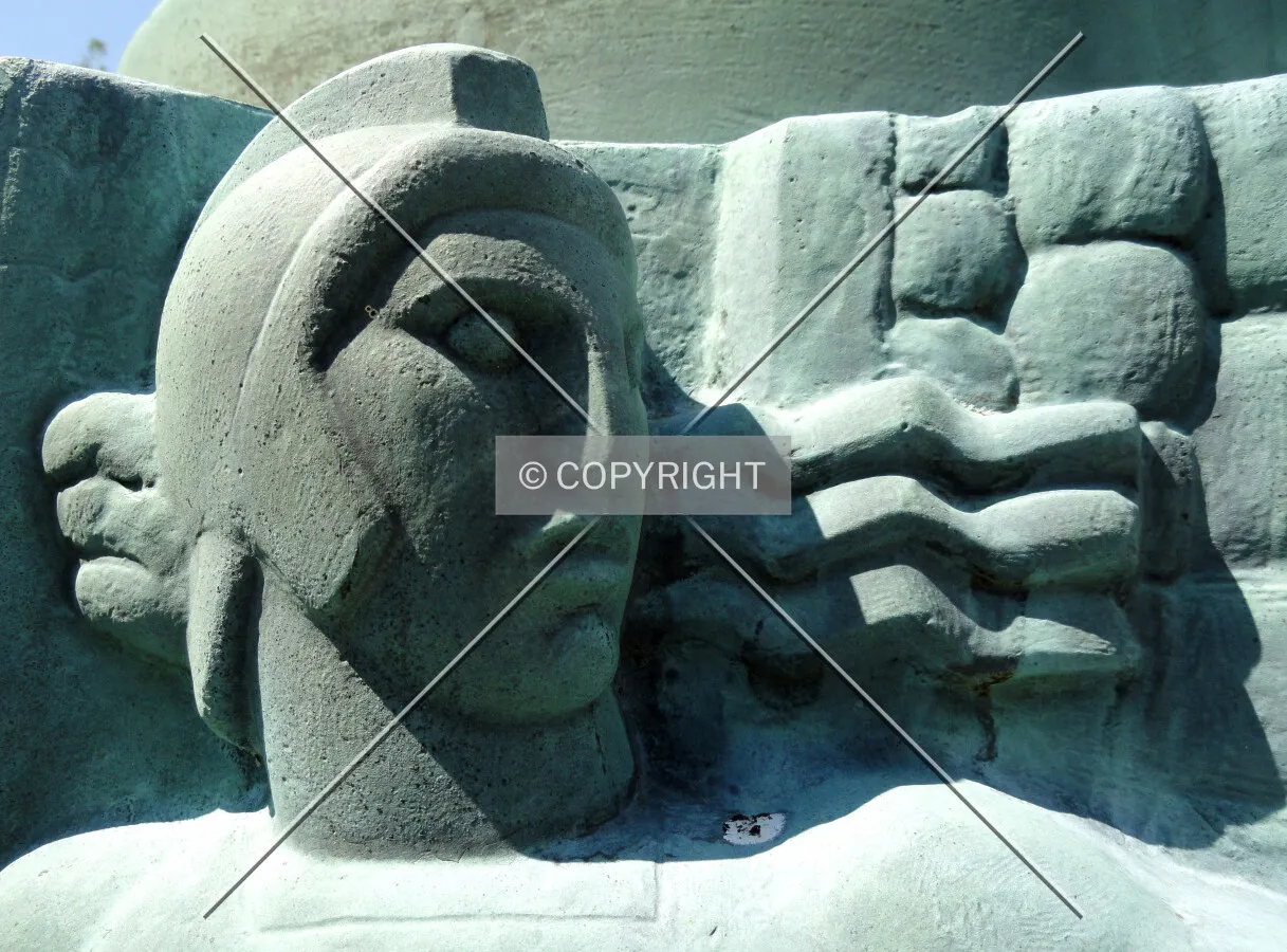 Art deco detail on the base