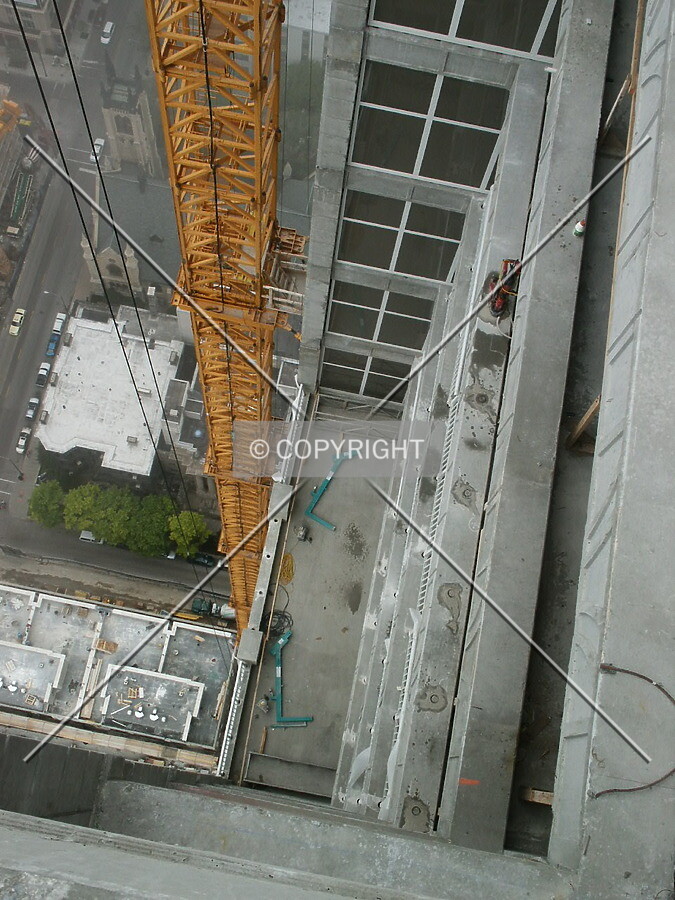 Looking down the west side