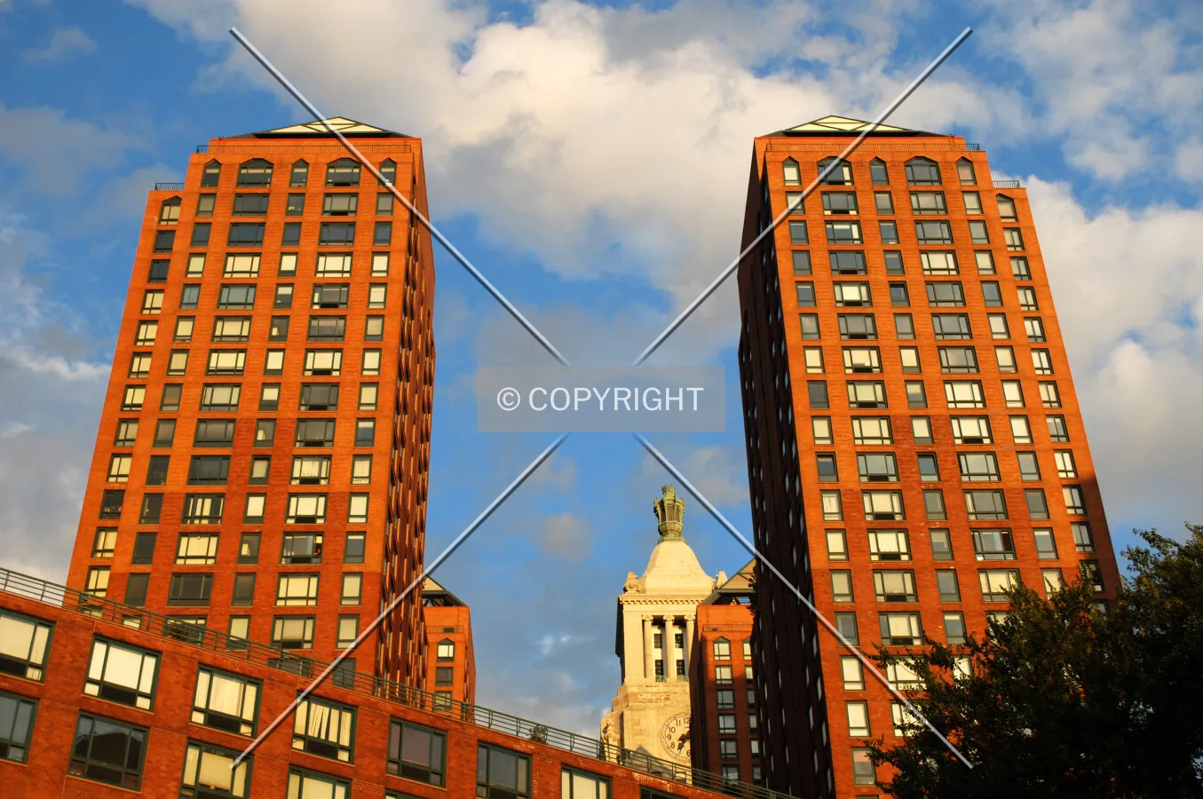 Western towers