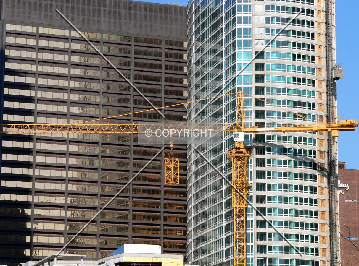 Disassembling the tower crane