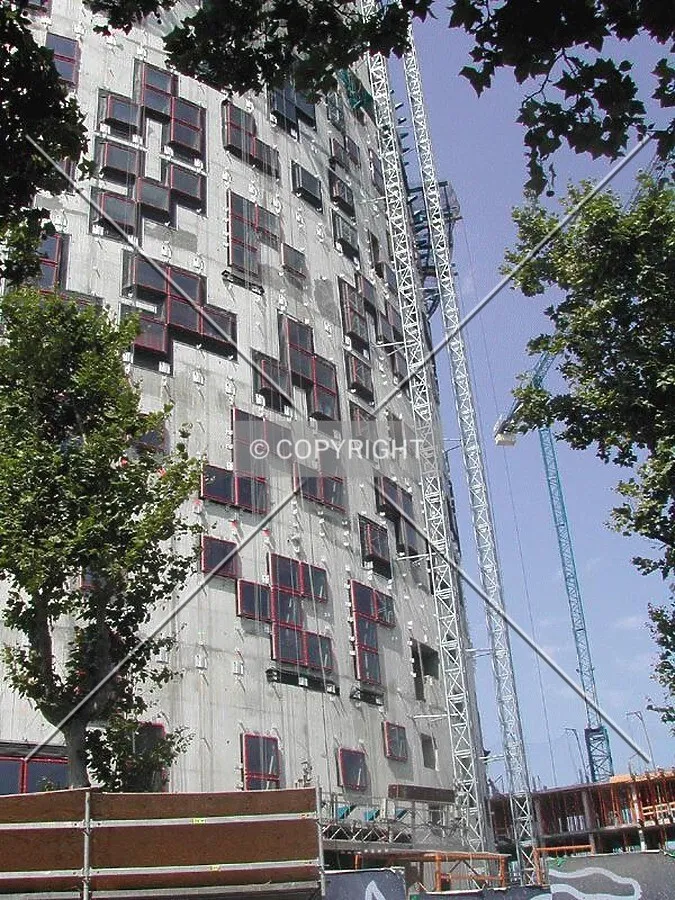 View of the facade