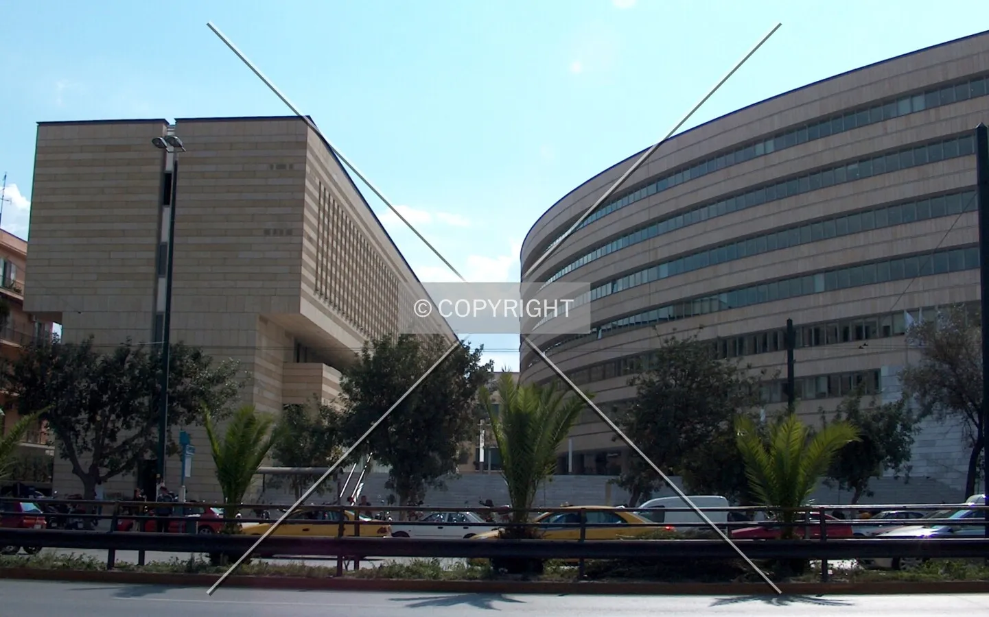 View from across Syggrou Avenue