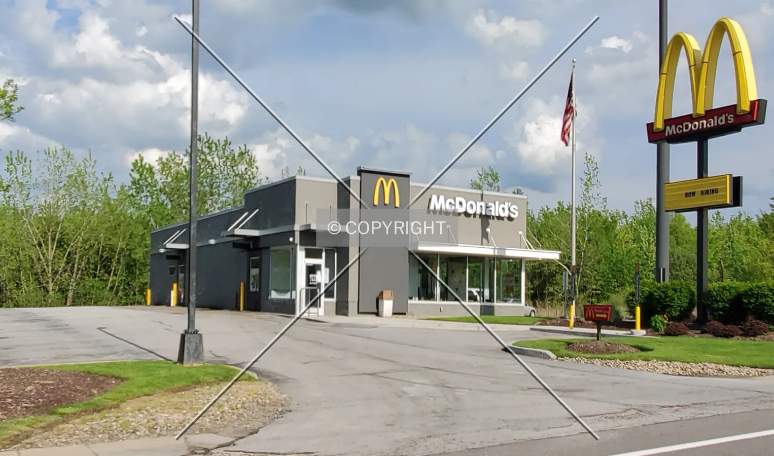 Northwest view; May 24, 2020