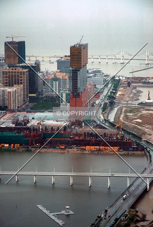 View from the Macau Tower after a thunderstorm