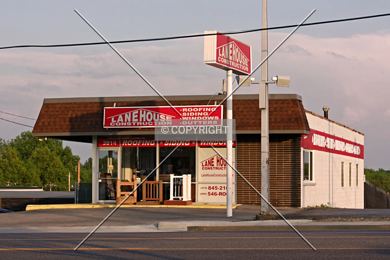 View from the southwest; March 30, 2012