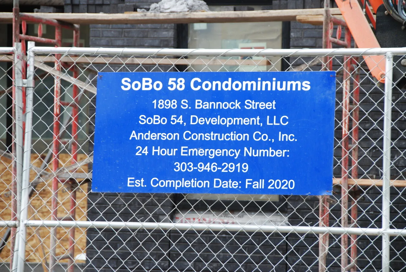 Construction signage