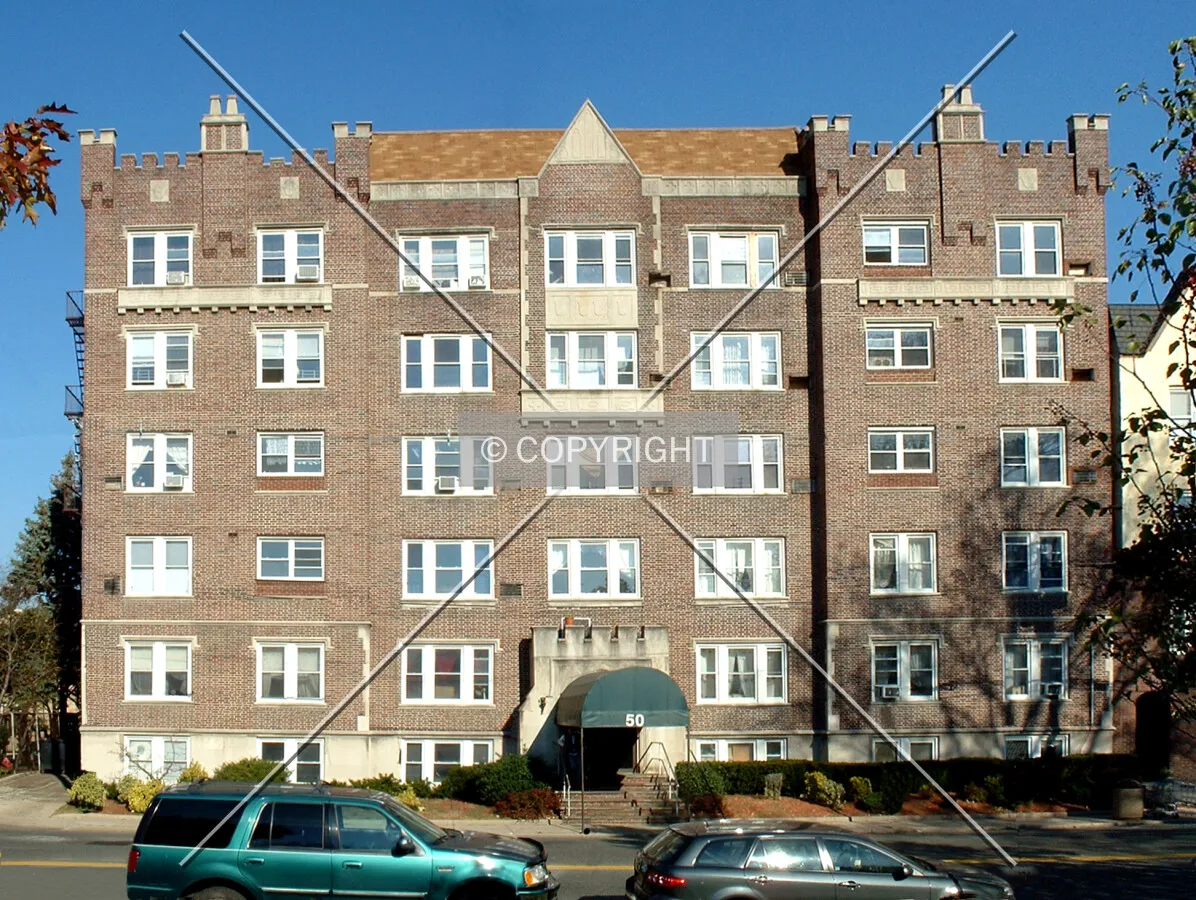 View from the southwest across Anderson Street