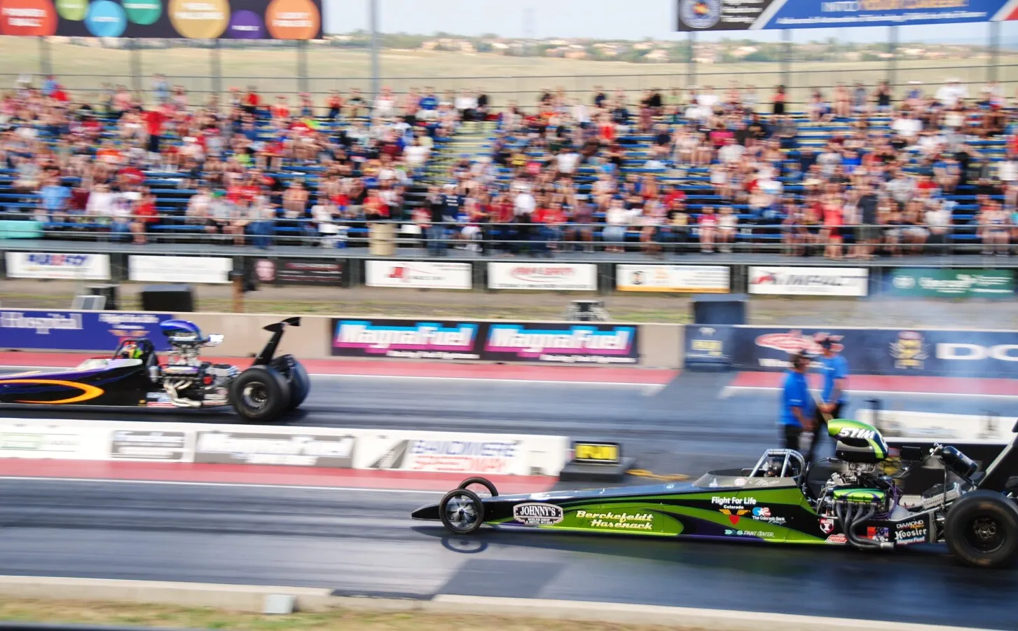 Drag racing on July 4th