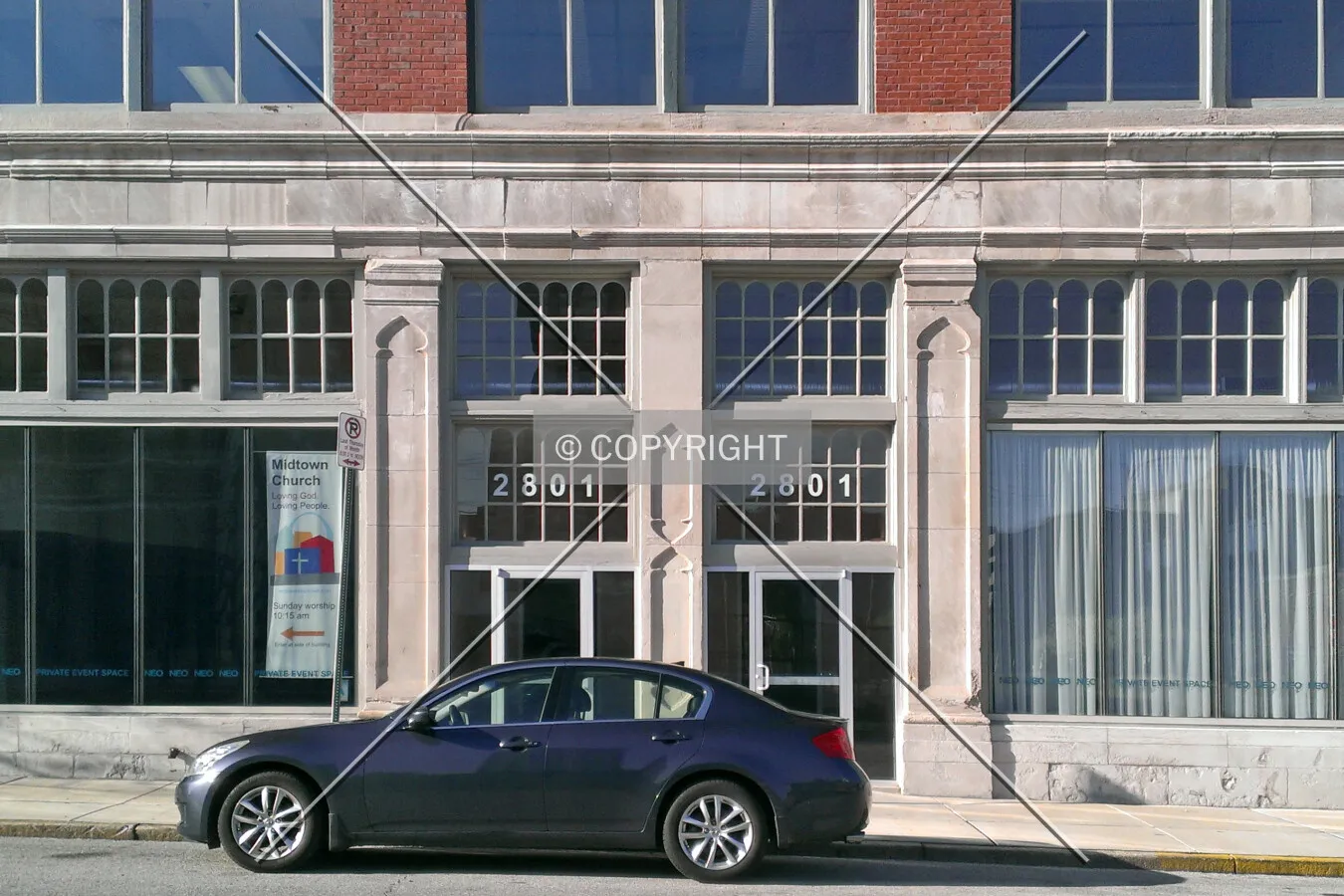 Front entrance from the south; April 22, 2014