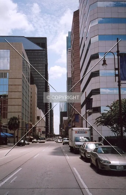 View looking north down Louisiana Street