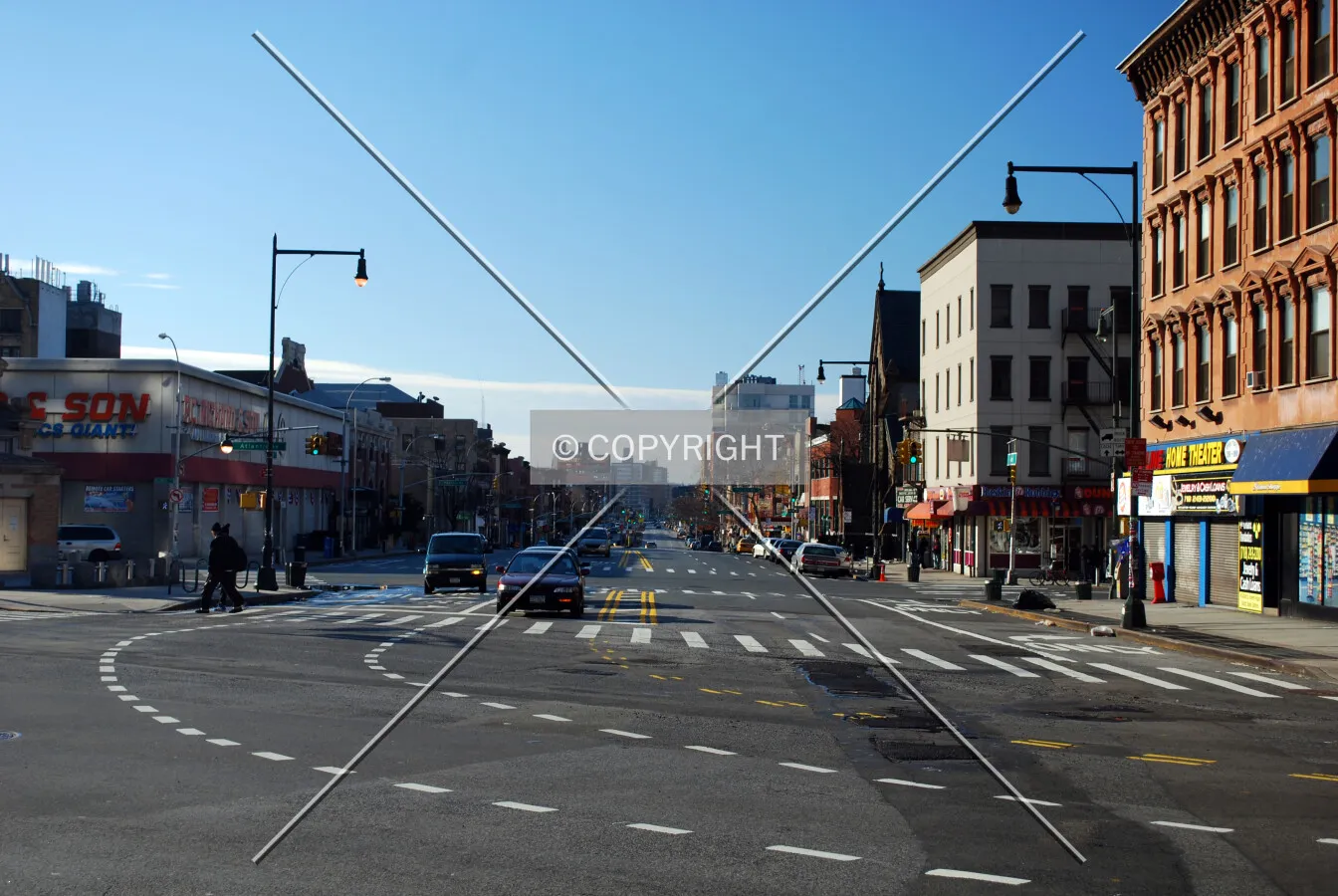 Looking southward from the intersection with Flatbush Avenue