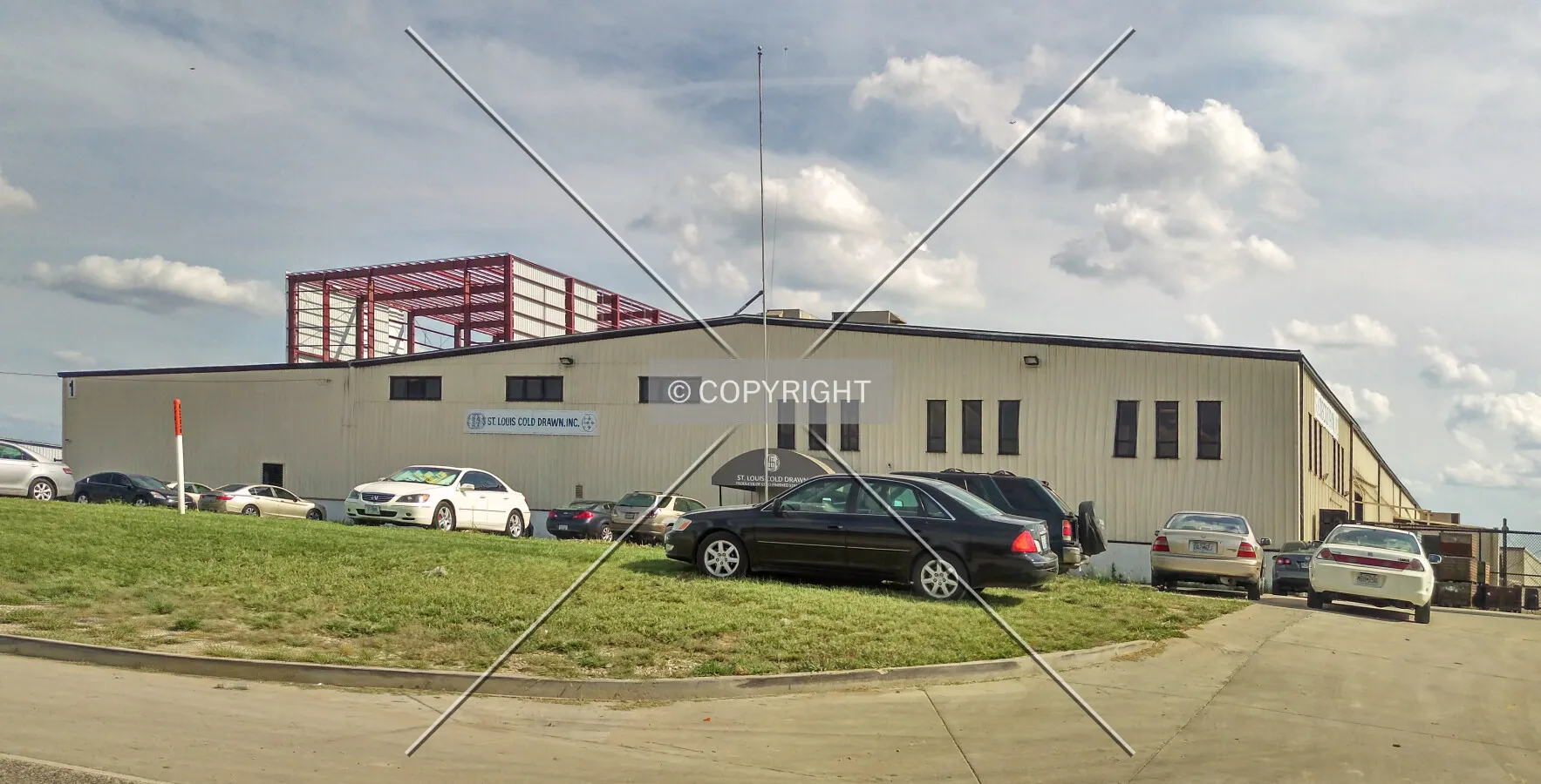 View from the northwest during renovation; August 21, 2015