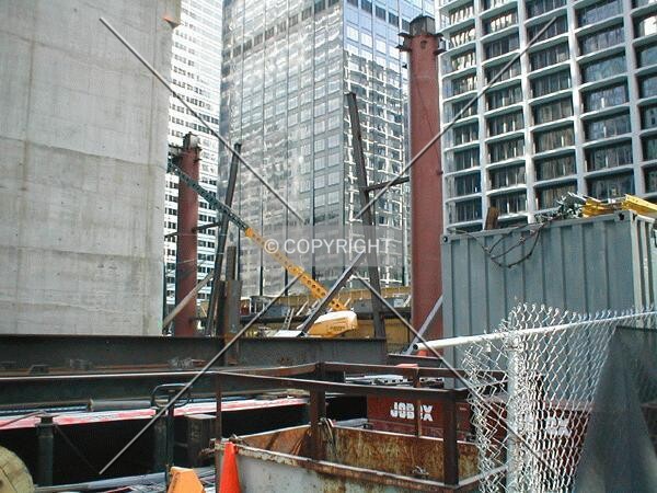 Looking across the site to the south and west