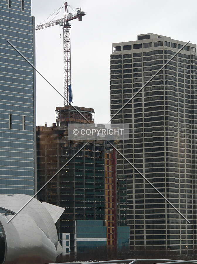View to the northeast from the 7th floor of 18 South Michigan Avenue