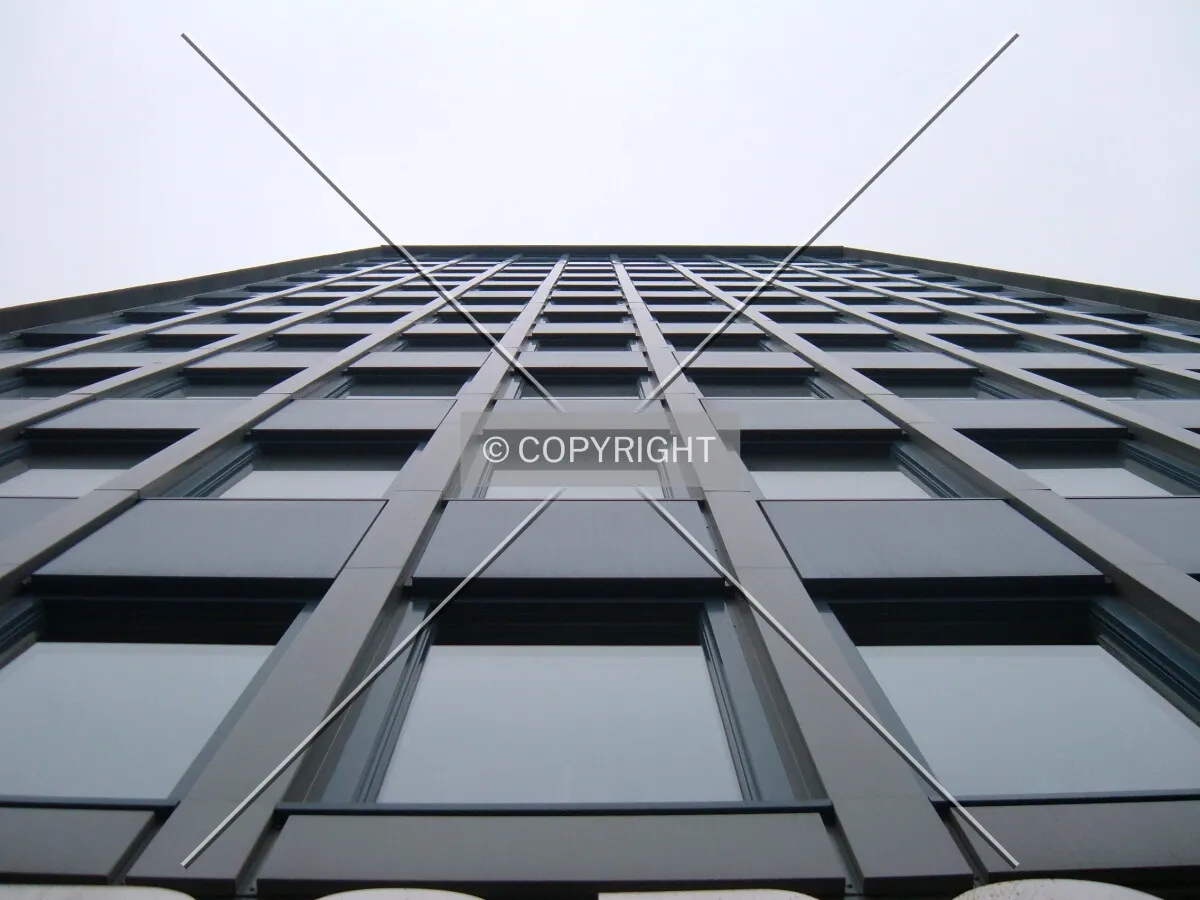 Looking up south facade