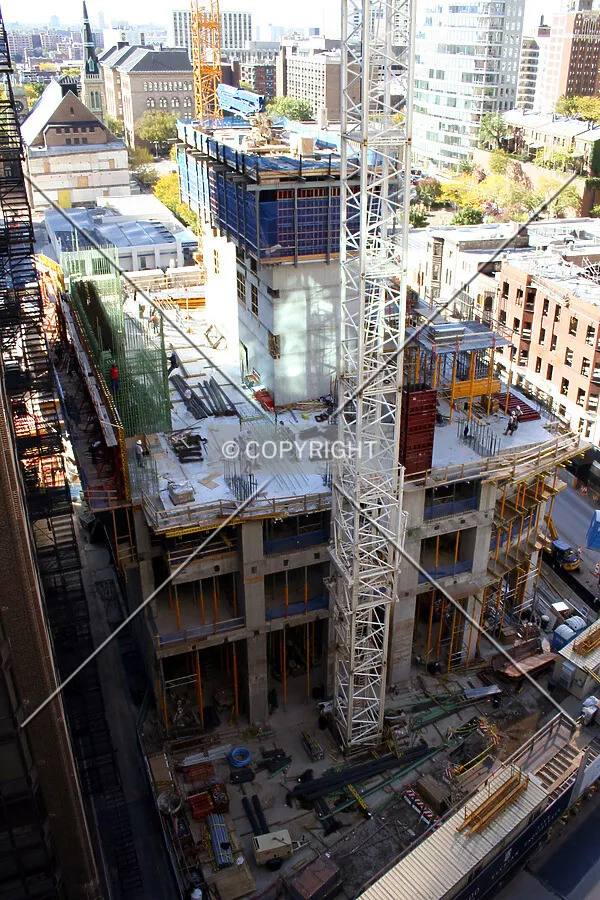 Looking down from the southeast