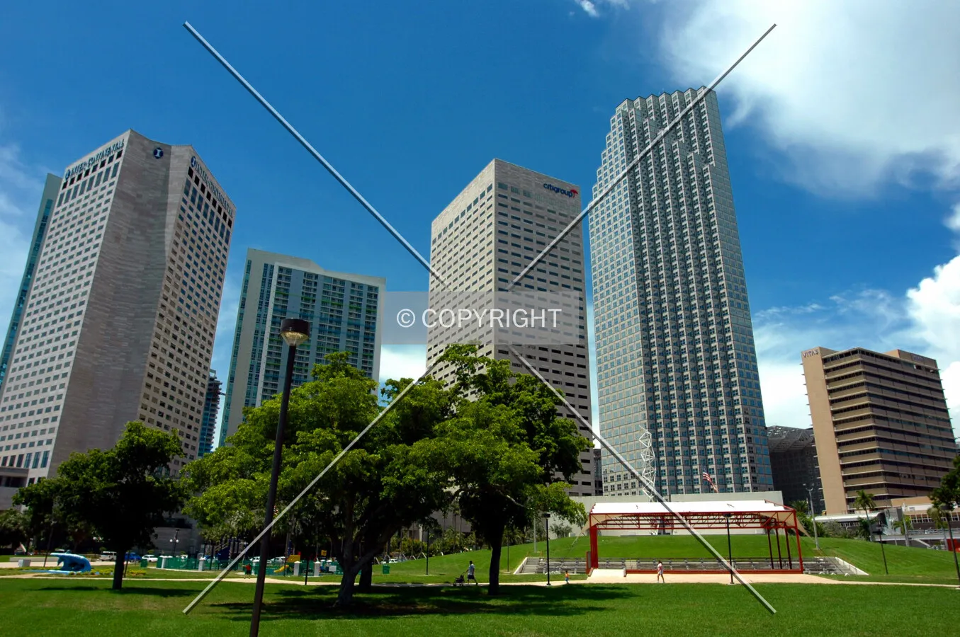 Skyline looking west from Bayfront Park