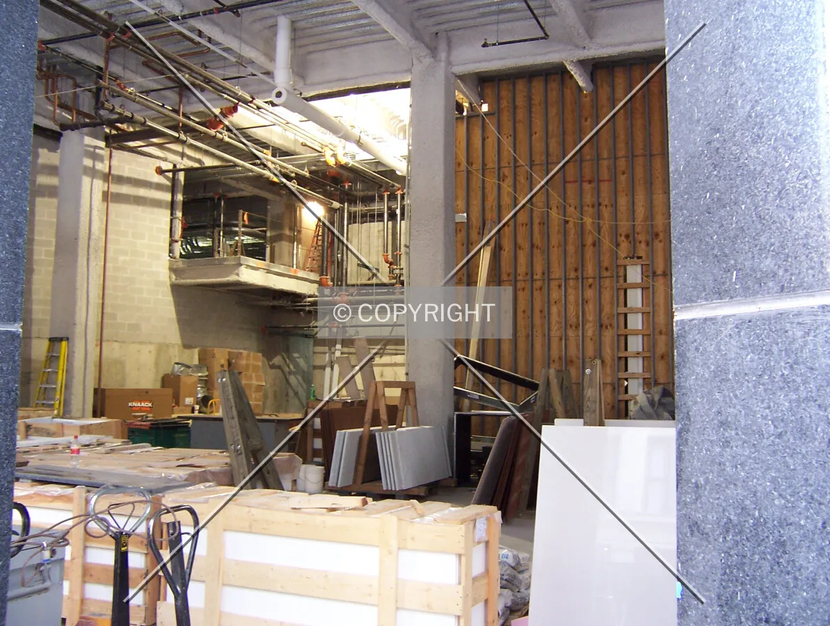 Looking into the first floor from Madison Street