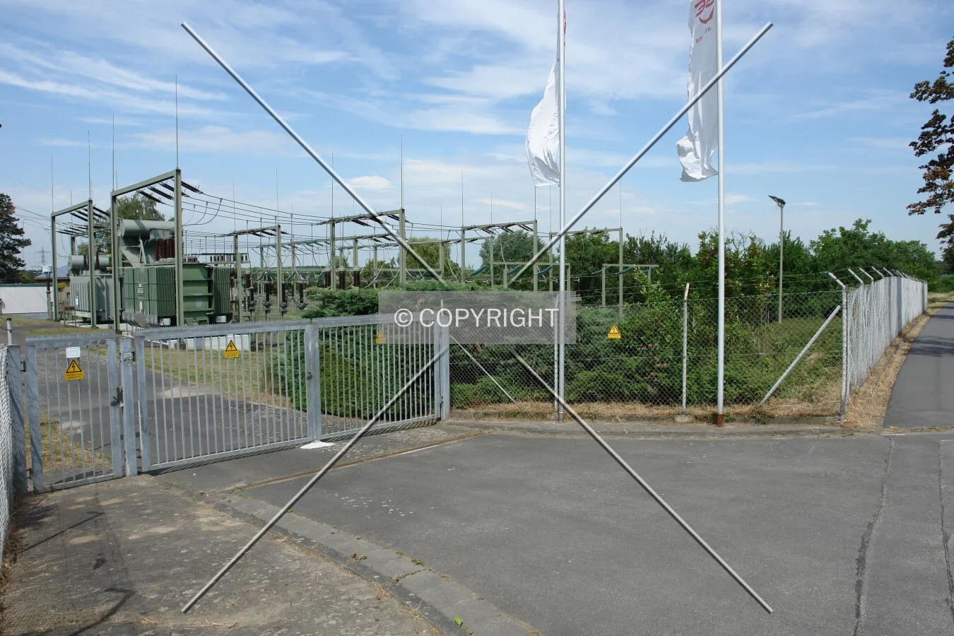 Voltage transformation substation in Bensheim
