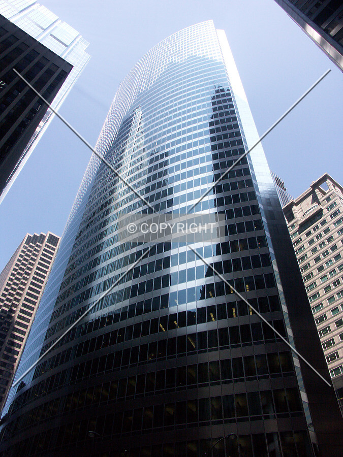 Looking up from the south
