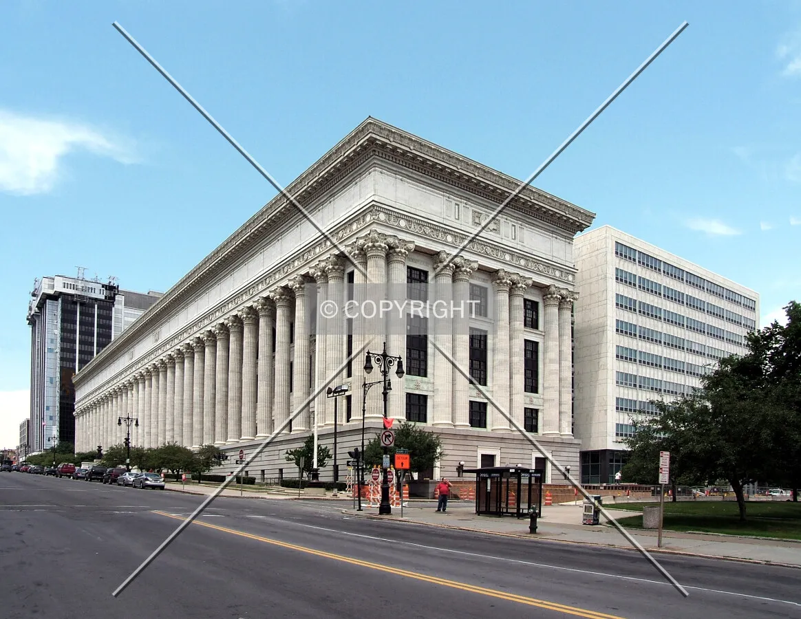 View from the southeast along Washington Avenue