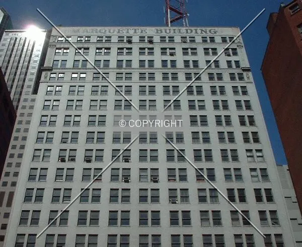 East facade from 4th Street, Metropolitan Square to the rear left