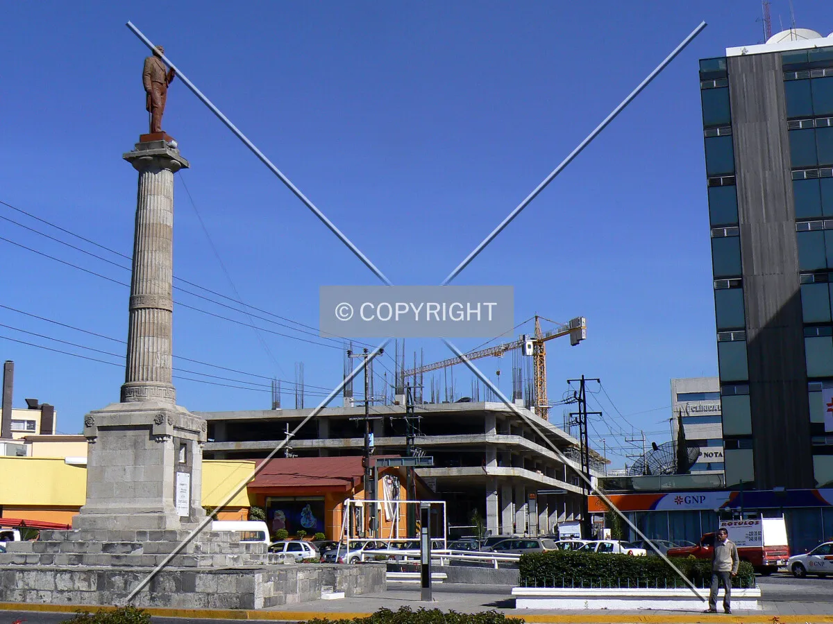 North view from Avenida Juárez