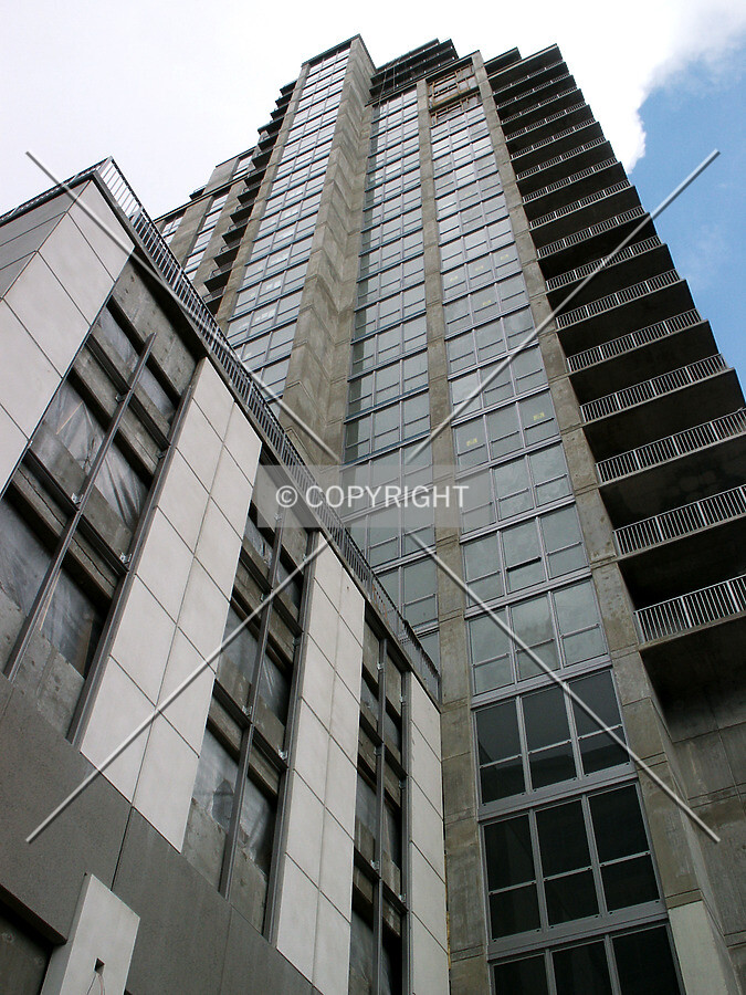 Looking up from the southeast