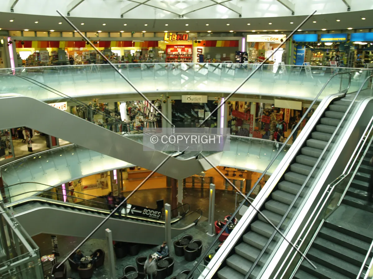 Mall in lower floors