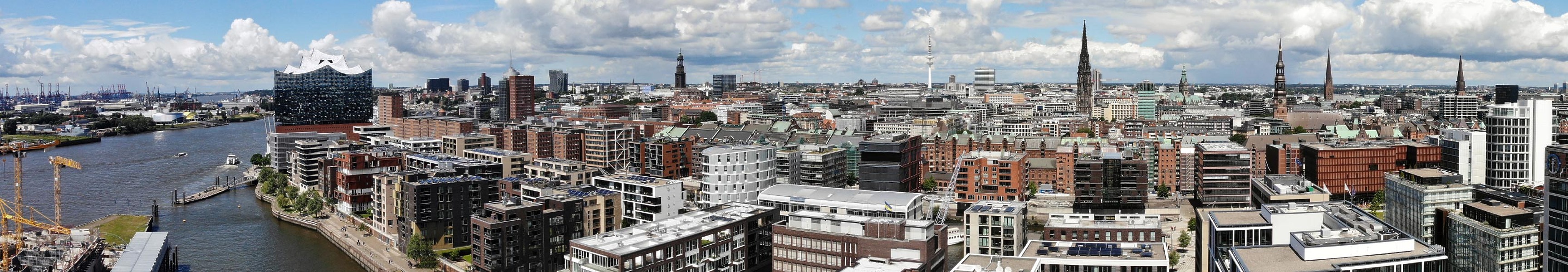 Panorama of Hamburg