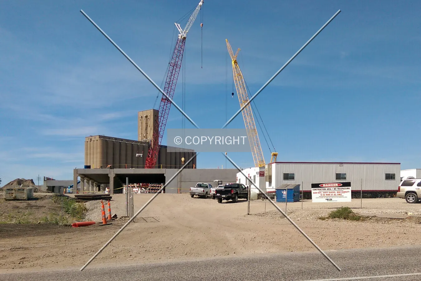 View from the east during construction; September 24, 2014