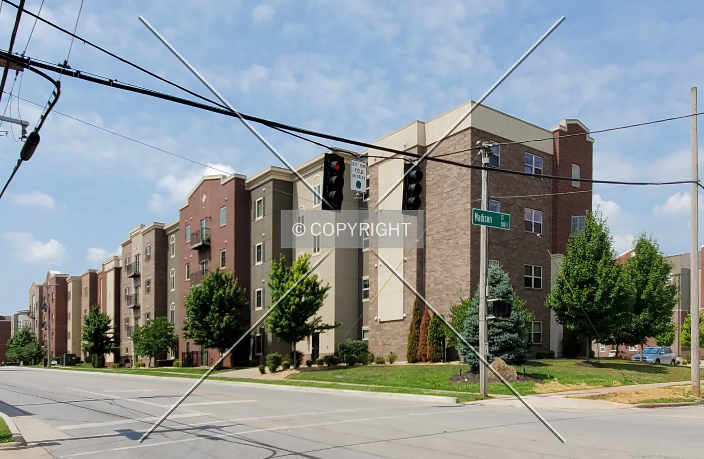 Northeast view; July 5, 2020