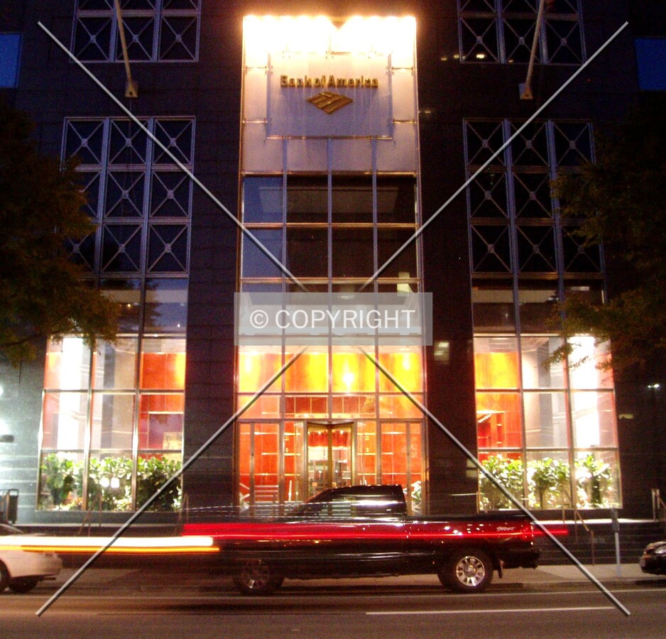 South entrance at night