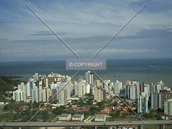 Praia da Costa view from Convento da Penha