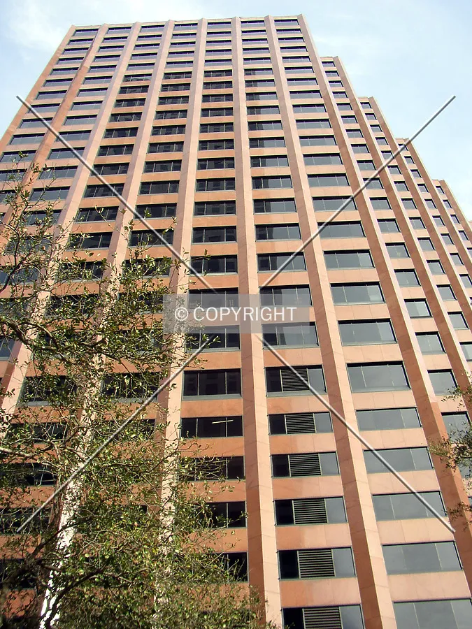 Looking up the western façade from St. Charles Avenue