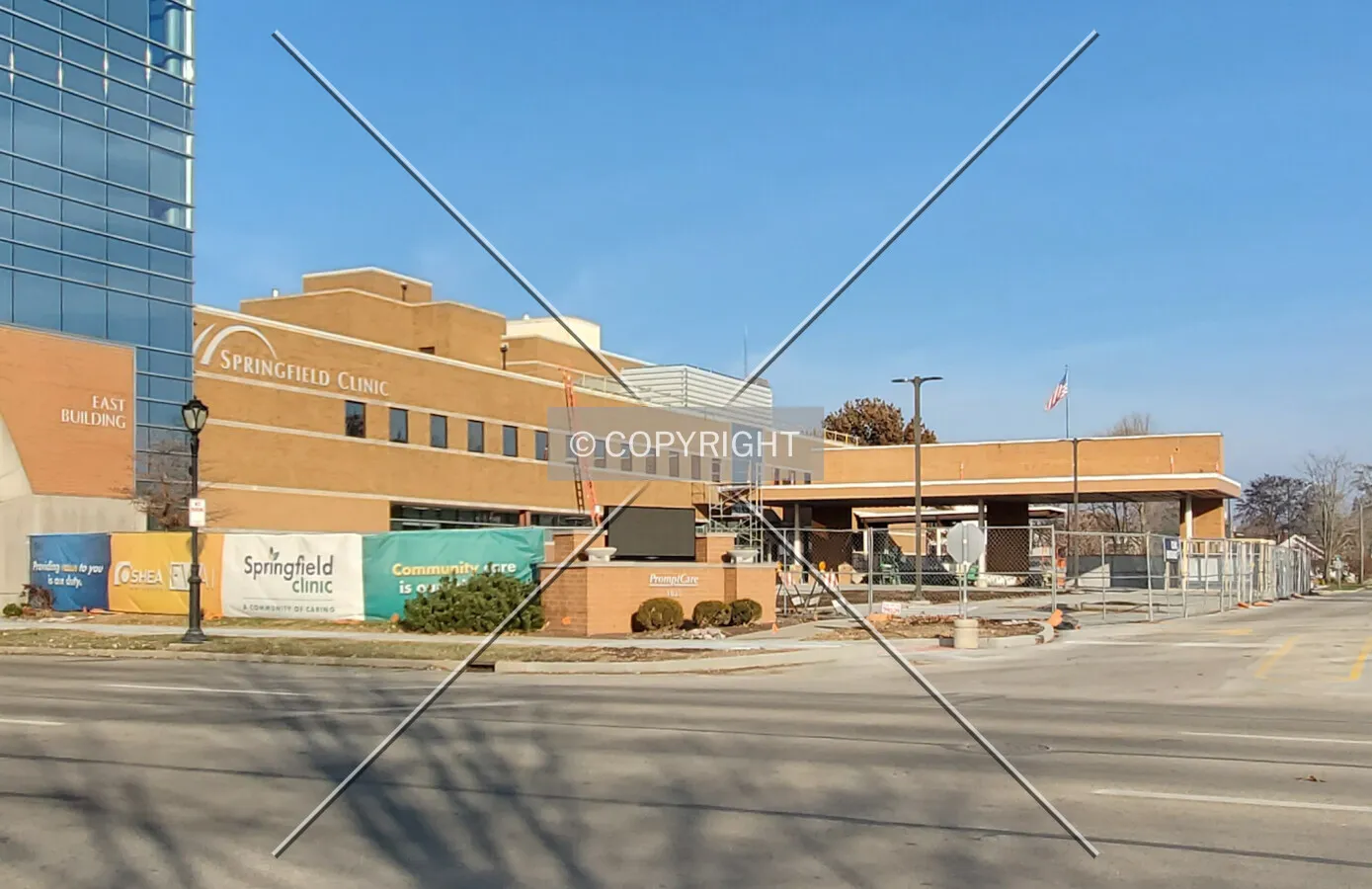 Southwest view; November 16, 2019