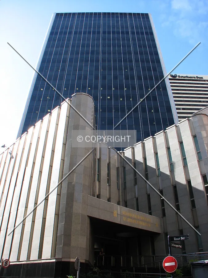 Looking up from St. George Mall