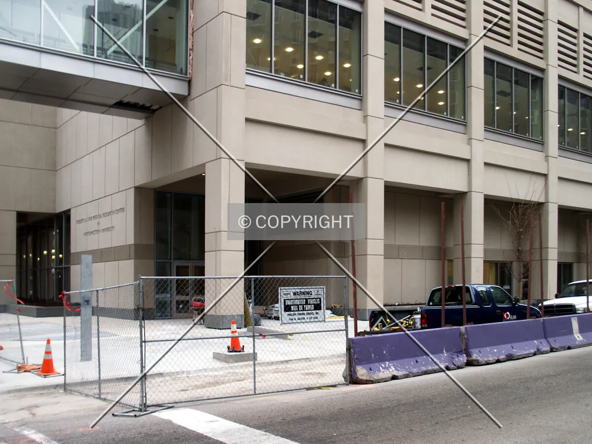Southwest corner of the base