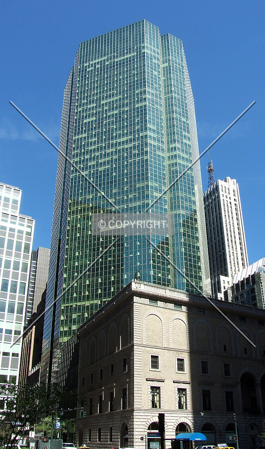 View from the southeast on 52nd Street