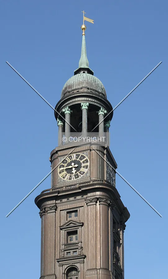 Top of the tower from the west