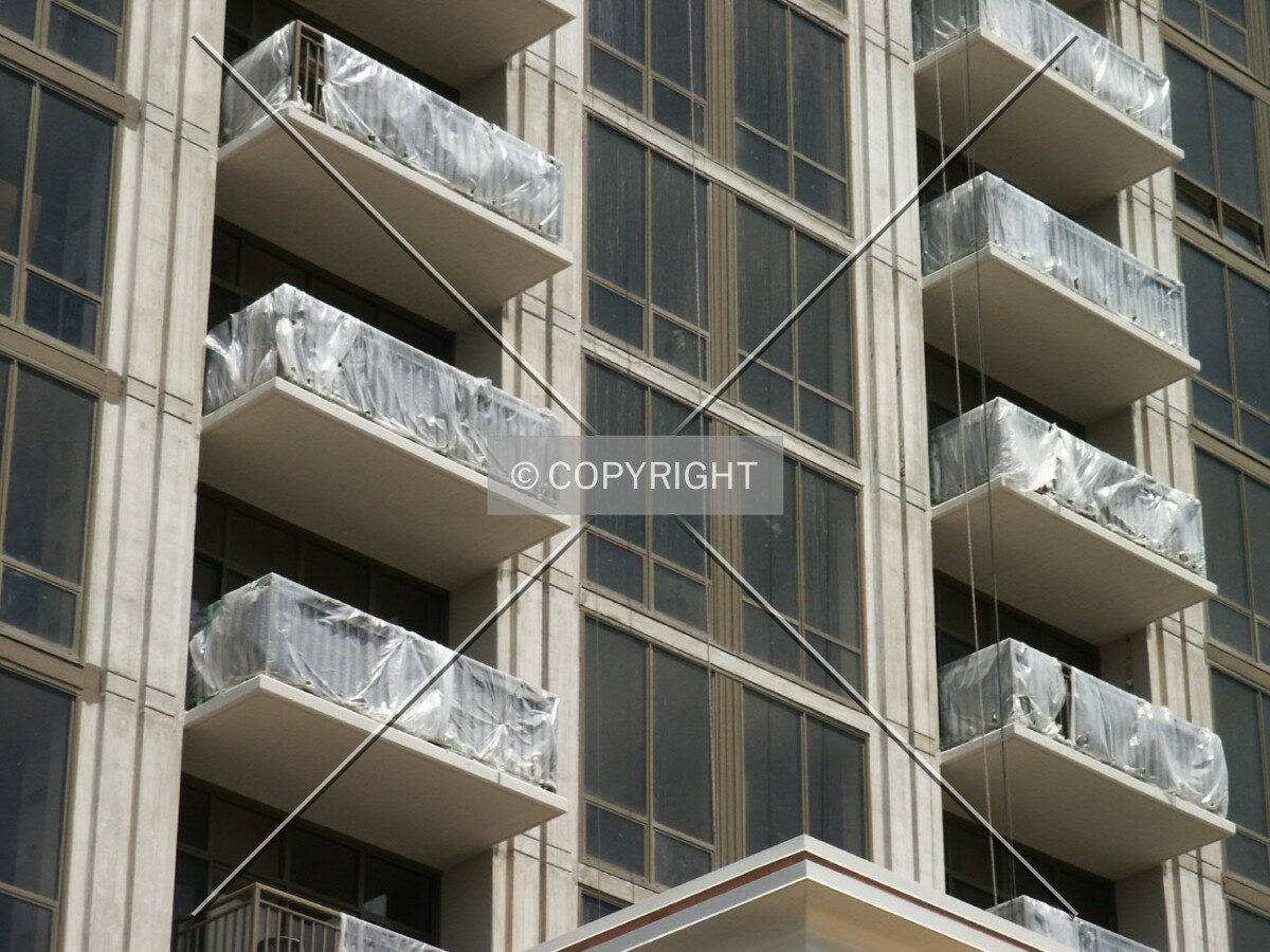 Balconies on the south side